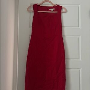 Elegant Red Sleeveless Dress